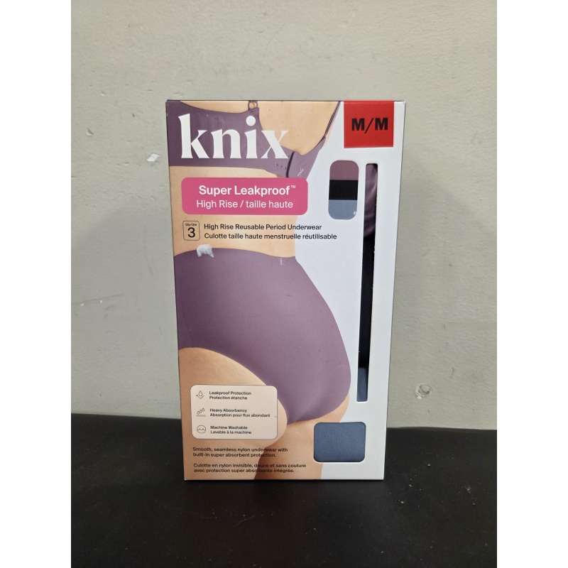 Bin79 ts Knix women’s medium high rise 3 pack reusable period underwear new