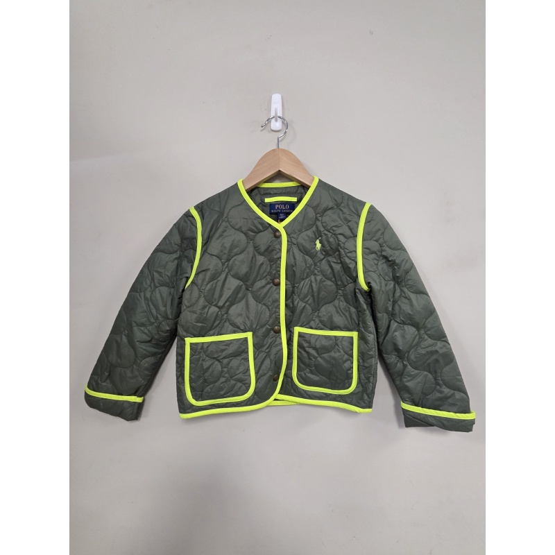 BIN30 ld  Neon-Trim Quilted Jacket size s(7)