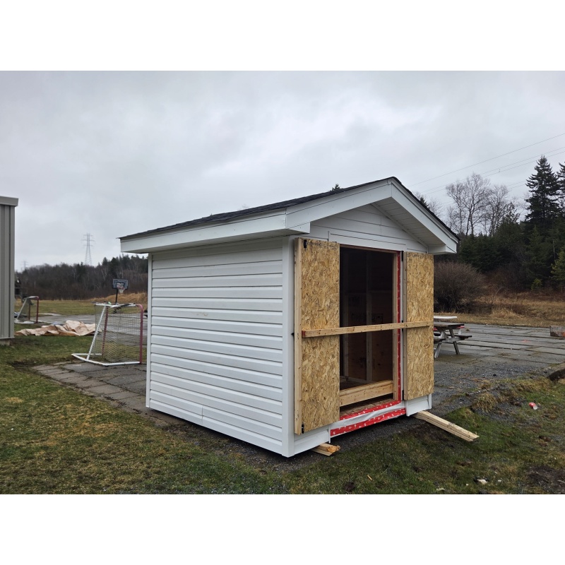 FR Garden Shed 8feet x 8feet x 8feet Pre-Built by the students at NBCC