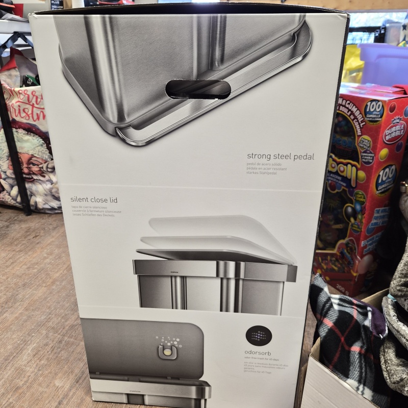 LGF ts SimpleHuman Garbage / Recycling Stainless Steel Bin (/)