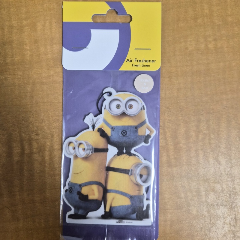 bin1 DK Minions Car Air Freshener- Fresh Linen