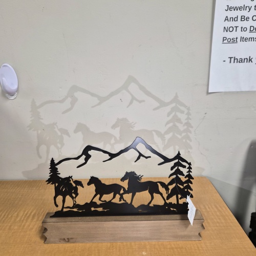 bin1 DK Hobby Lobby Horse metal/wood Decoration