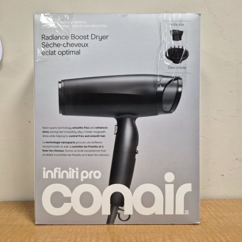 bin2 DK Conair Infiniti Pro Radiance Boost Dryer *tested, works*