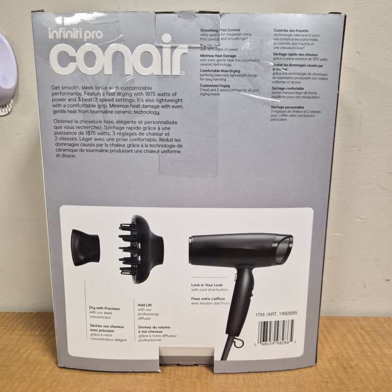 LG6 ts Conair Infiniti Pro Radiance Boost Dryer *tested, works*