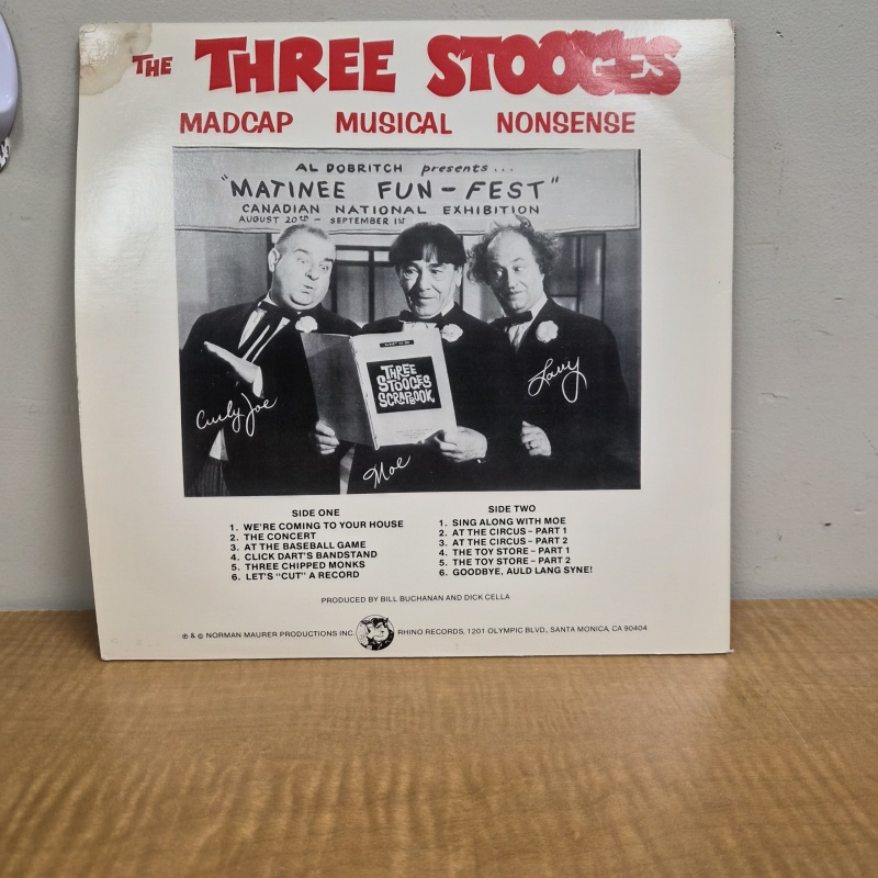 lg6 DK The Three Stooges "Madcap Musical Nonsense" LP
