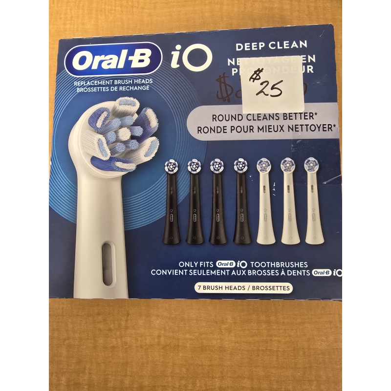 BIN27 ORAL-B iO DEEP CLEAN REPLACEMENT TOOTHBRUSH HEADS OPEN BOX (MSRP $57)