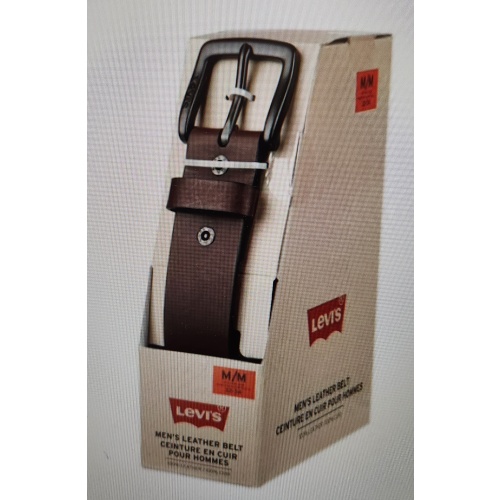 Bin 64, Men`s Levi`s Casual Belt, Fit Pants Size 36-38. Color Black.