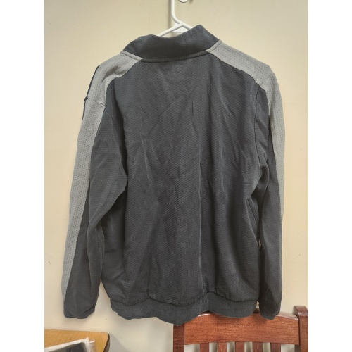 BIN53 AS Puma Mens Zip Up Sweater Dark Navy Blue/ grey Size L (good shape)