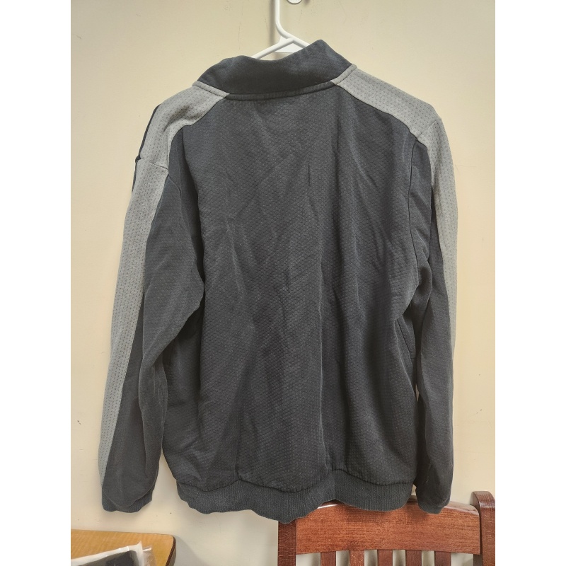 BIN53 AS Puma Mens Zip Up Sweater Dark Navy Blue/ grey Size L (good shape)