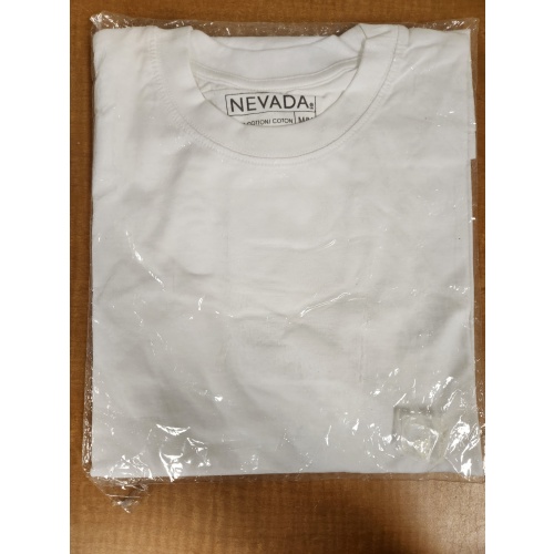BIN89 AS Nevada cotton mens white t shirt size M