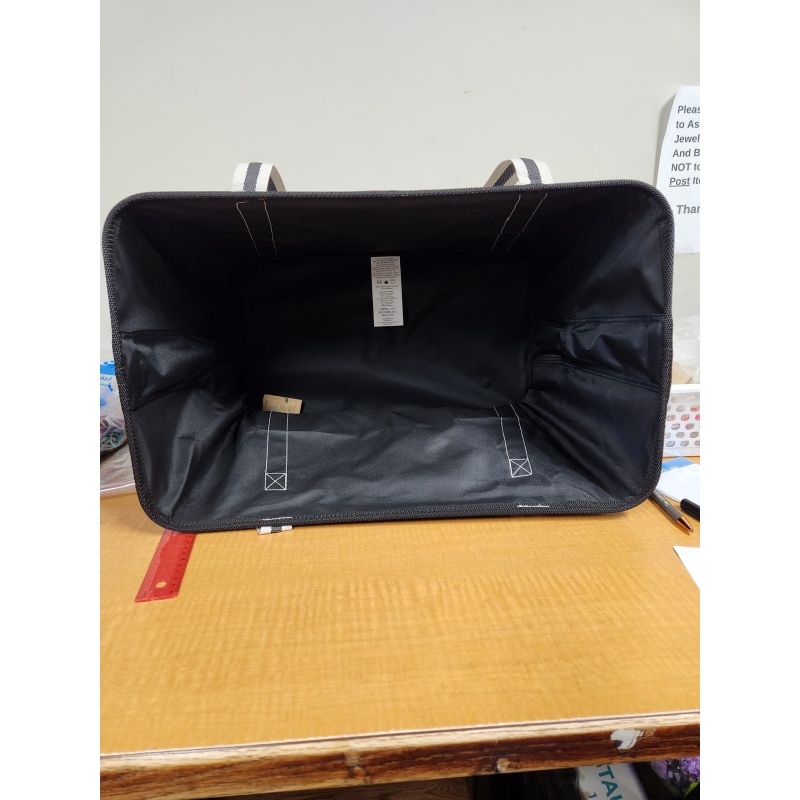 BIN102 vc black shopping bag  collapsible (new condition)