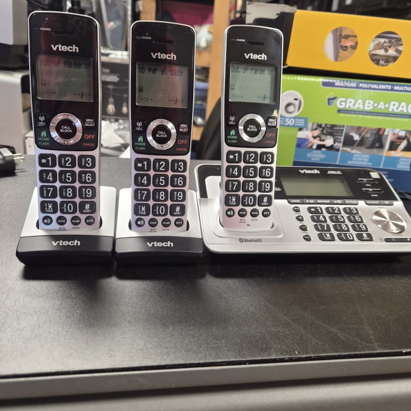 lg1 DK VTech 3-handset System w/ Connect to Cell *in box/ tested & works
