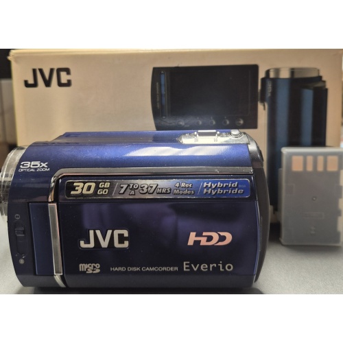 bin1 DK JVC Everio G-Series HD Camcorder *in original box, great working condition!!