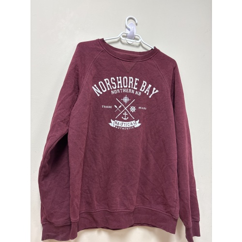 Bin4 ts north shore bay men’s medium maroon sweater