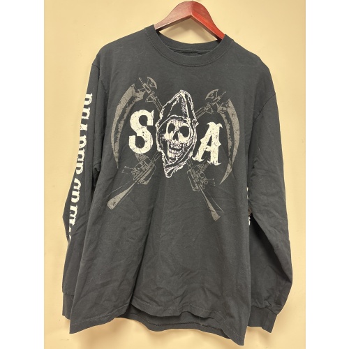 Bin4 ts sons of anarchy men’s large black shirt