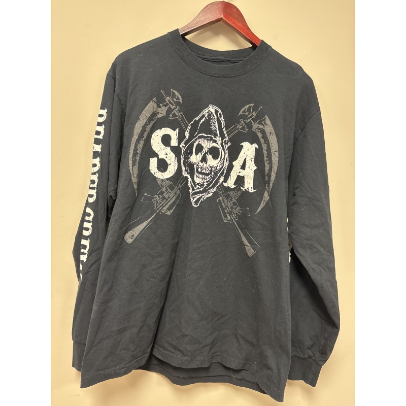 Bin4 ts sons of anarchy men’s large black shirt