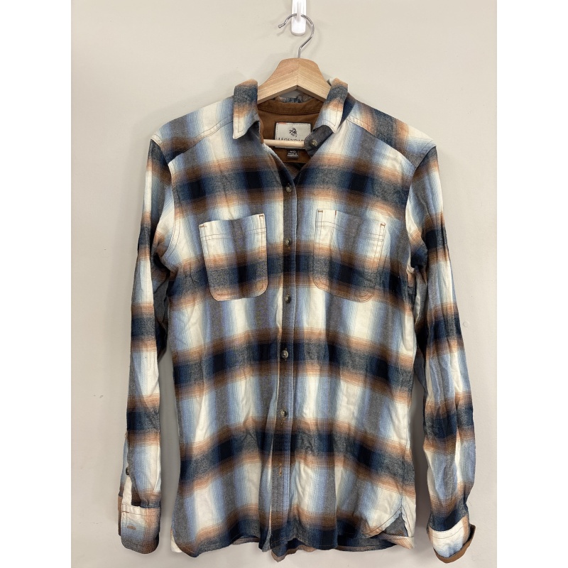 Bin32 DK Men’s Legendary Whitetails Plaid Button Up Size M