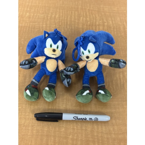 Bin76 ts clip on sonic plushes