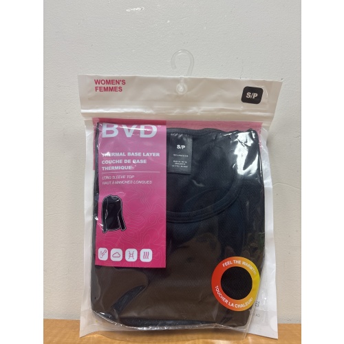 Bin40 ts BVD women’s small thermal base layer top new