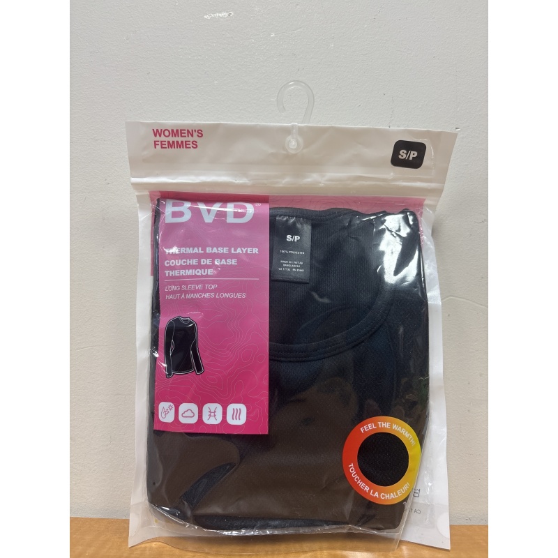 Bin40 ts BVD women’s small thermal base layer top new