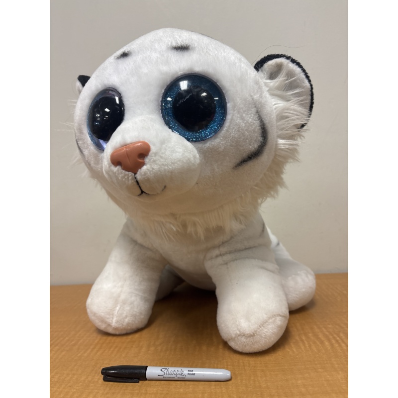 LG6 ts large Beanie Boo white tiger plush