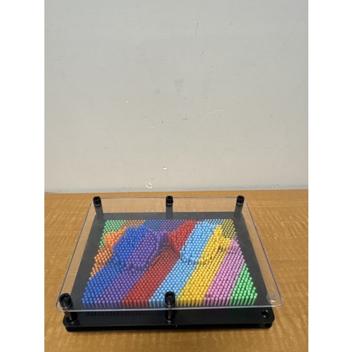 Bin47 DK 3D pin board toy (missing a couple pieces)