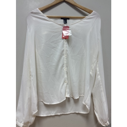 Bin99 ts Forever 21 women’s medium cream coloured top new