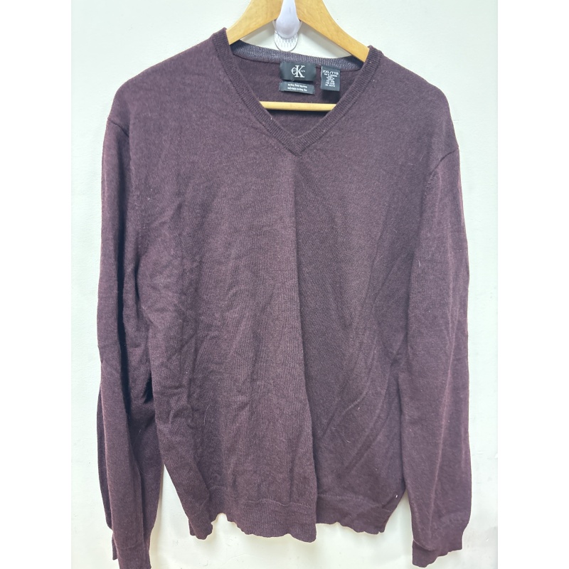 Bin32 DK Calvin Klein men’s XXL burgundy shirt