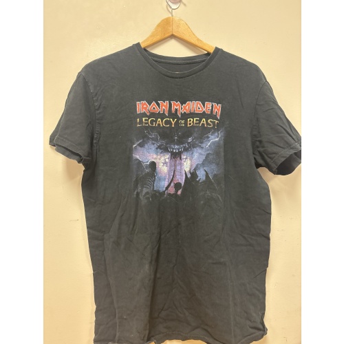 Bin47 DK Iron Maiden men’s medium black t shirt