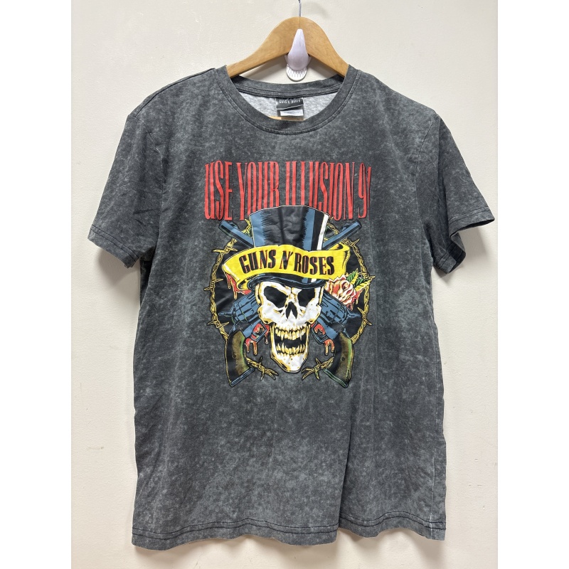 Bin84 DK Guns N’ Roses men’s medium grey t shirt