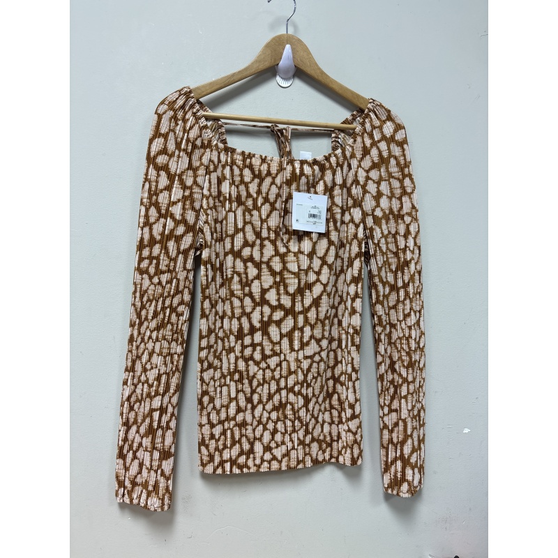Bin30 DK BB Dakota women’s medium brown top new