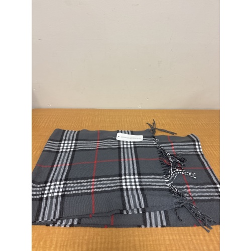 Bin65 ts Renshun Accessories one size grey plaid scarf new