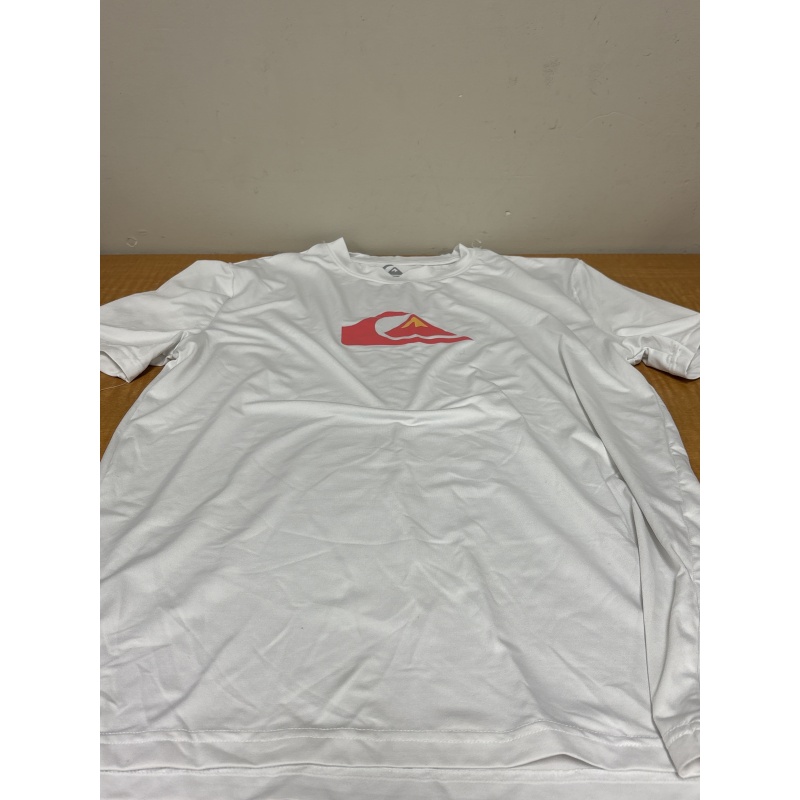Bin65 ts Quicksilver boys XL 14-16 white t shirt