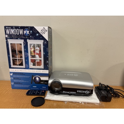 Bin60 ts Window FX plus series holiday video decorating kit projector tested- See description