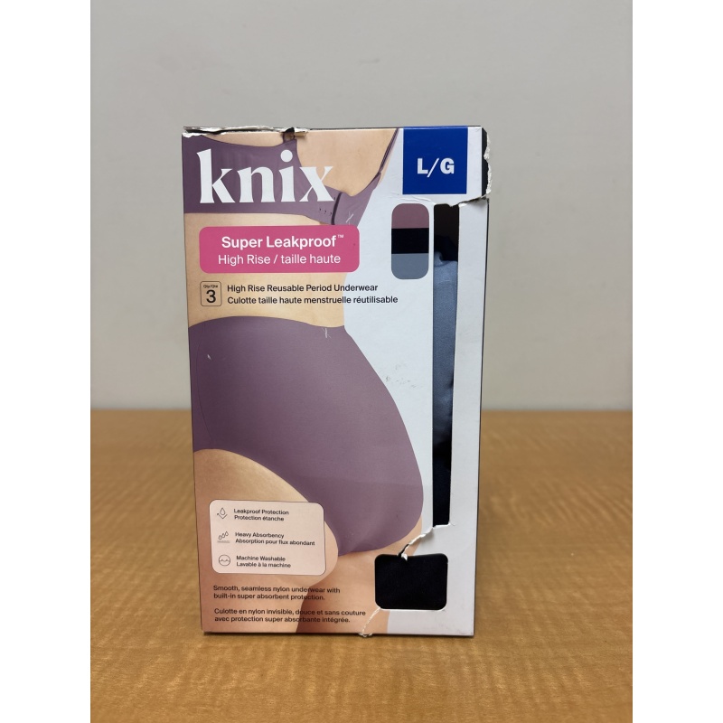 Bin12 ts Knix women’s large high rise reusable period underwear new- 2 included