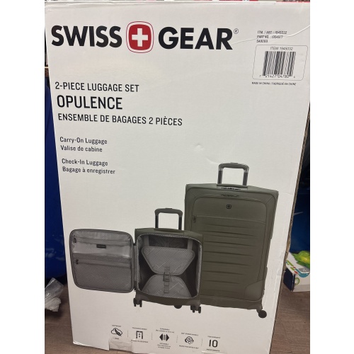 LGF ts Swissgear - Opulence, 2-piece Soft-Side Luggage Set (large one very lightly used, smaller one new) retails new for $199.99