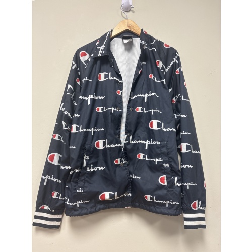 Bin41 ts Champion men’s small dark navy button up light jacket