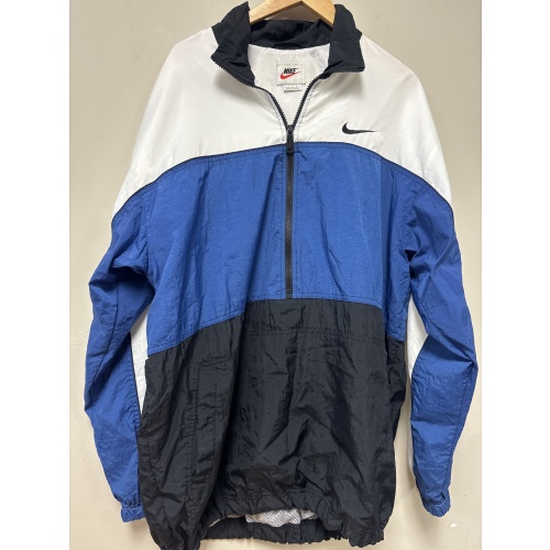 Bin71 ts Nike men’s large white/blue/black windbreaker jacket vintage 1990s