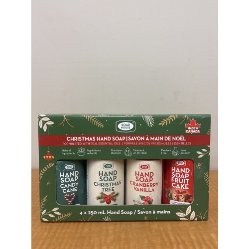 Bin74 ts Xmas hand soap 4 set new