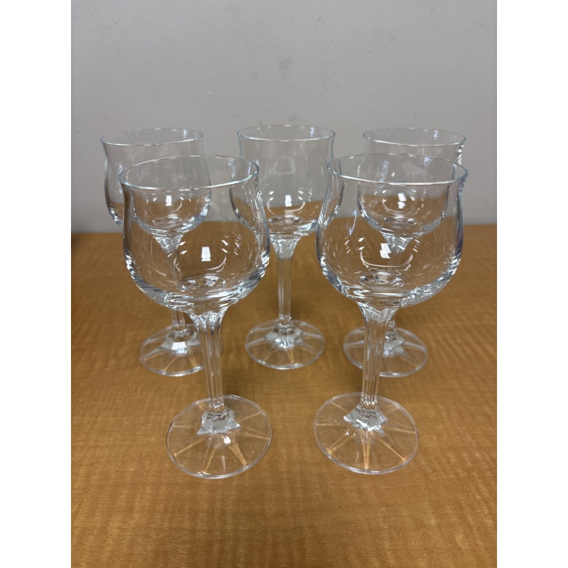 LG6 ts Vintage crystal tulip glasses (in box)