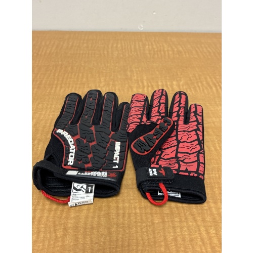 Bin96 ts Predator Impact 1 adult large black/red work gloves