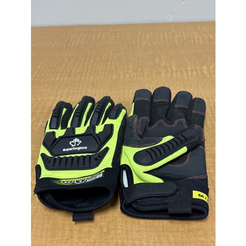 Bin96 ts SuperiorGlove adult medium/8 black/yellow work gloves