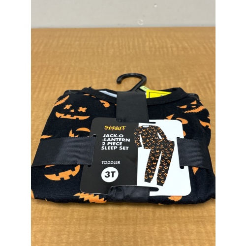 Bin96 ts spirit Halloween 3T black/orange pyjamas new