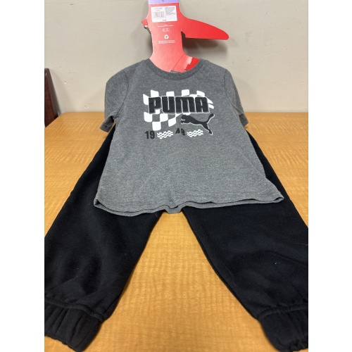Bin100 ts Puma kids 4 grey/black outfit new