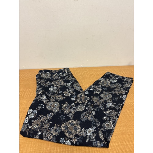 Bin10 ts Counterparts women's small black floral pants