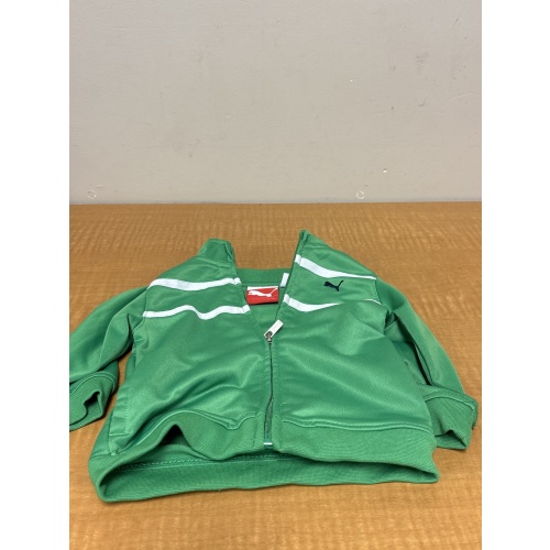Bin10 ts Puma 6-9mo green zip up