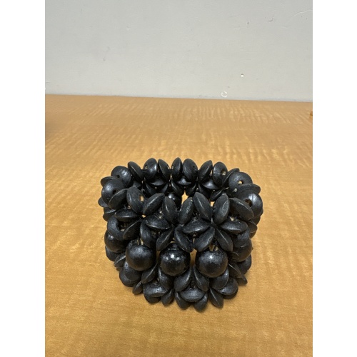 BinJ ts black bead bracelet