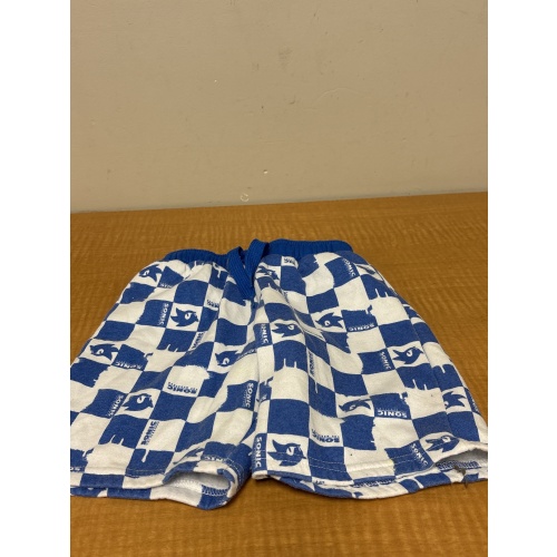 Bin62 DK Sonic the Hedgehog youth XS 4-5 blue/white shorts