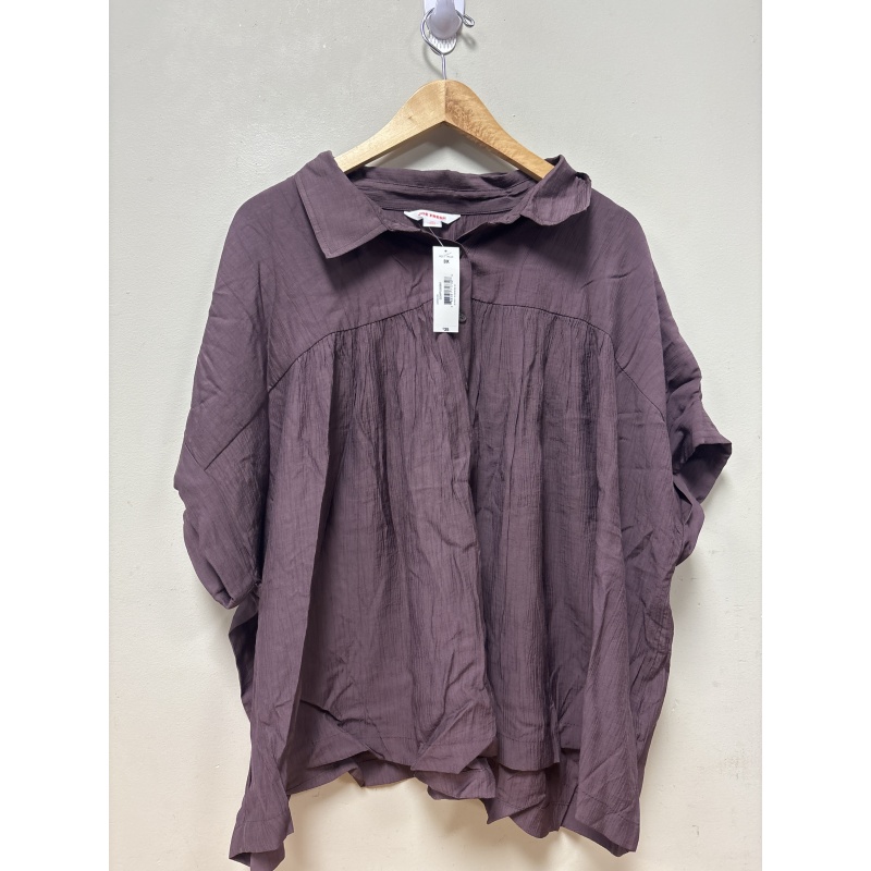 Bin30 DK Joe Fresh women’s 3X purple top new