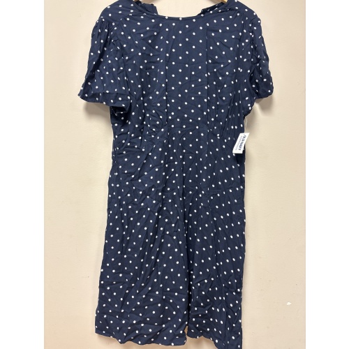 Bin46 ts Old Navy women’s large navy with polka dots dress new